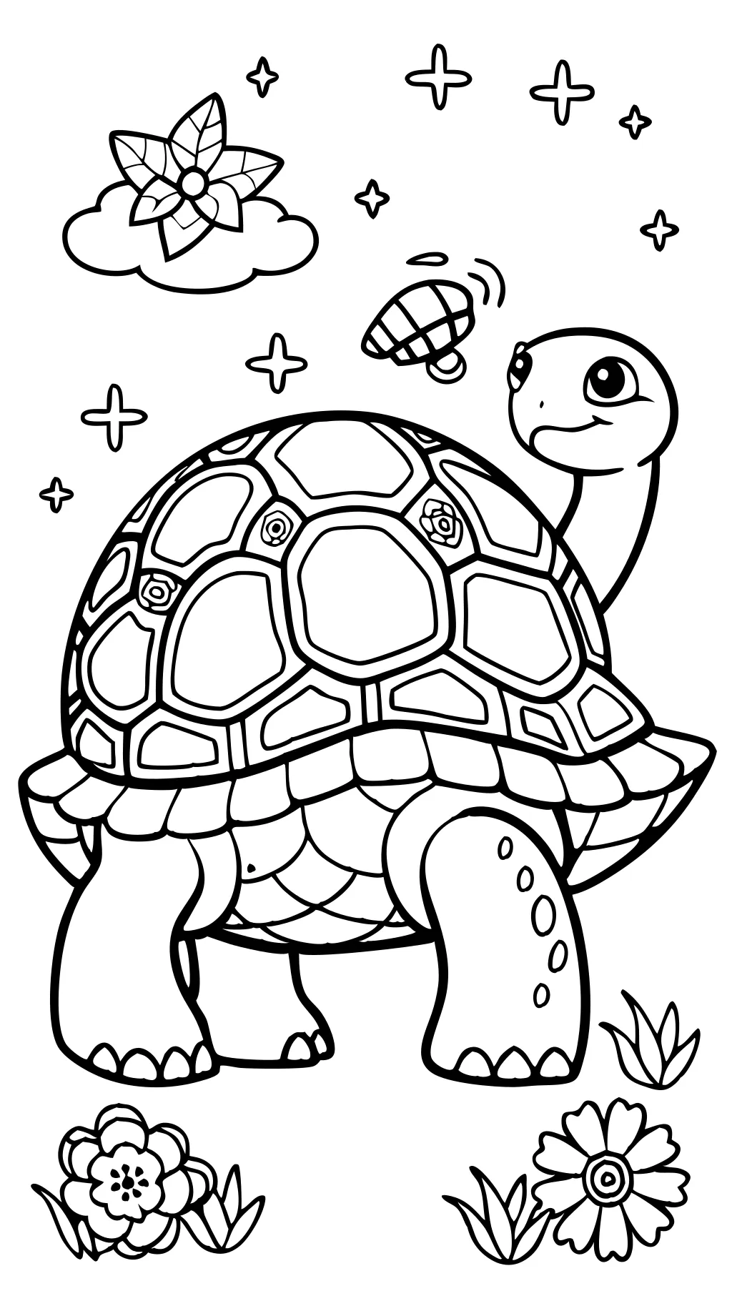 pages à colorier tortue